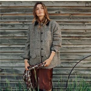 Doen Langston Jacket in LASCELLE HOUNDSTOOTH CHECK